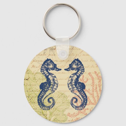 Blaue Pferde Schlüsselanhänger (Vorderseite)