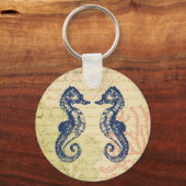 Blaue Pferde Schlüsselanhänger (Vorderseite)