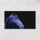 Blaue PferdeVisitenkarte Visitenkarte (Rückseite)