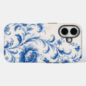 Blaue Pfingstrose Blumenhandygehäuse Case-Mate iPhone Hülle (Rückseite (Horizontal))
