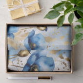 Blaue Pflaumen in Wasserfarbe Seidenpapier (Geschenk)