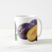 Blaue Pflaumen Kaffeetasse (VorderseiteRechts)