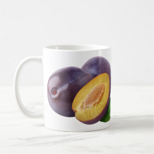 Blaue Pflaumen Kaffeetasse