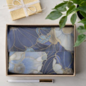 Blaue Pflaumen Vintag Inspiriert Seidenpapier (Geschenk)