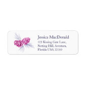 Blaue Pflaumenschilder für Winterantworten (Vorne)