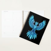 Blaue Phoenix-Aufsteigende-Notizbuch - Fantasy-Kun Planer (Anzeige)