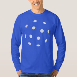 Blaue Pickleballlöcher T-Shirt