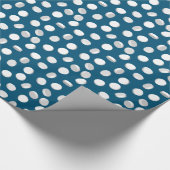 blaue Pillen Drogen Geschenkpapier (Ecke)