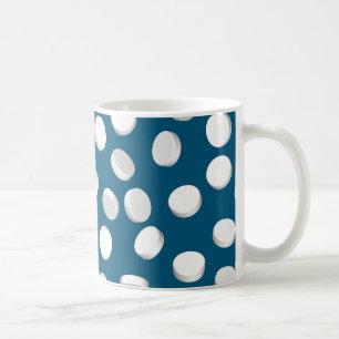 blaue Pillen Drogen Kaffeetasse