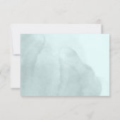 Blaue Pilze im Herbst RSVP Karte (Rückseite)