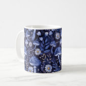 Blaue Pilze Kaffeetasse (Vorderseite Links)