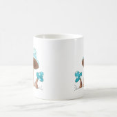 Blaue Pilze Kaffeetasse (Mittel)