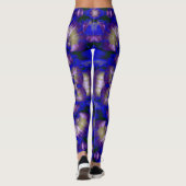 Blaue Pilze Leggings (Rückseite)