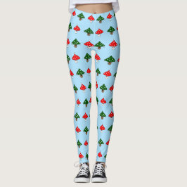 Blaue Pilze Leggings