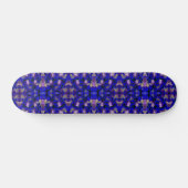 Blaue Pilzskateboard Skateboard (Horizontal)