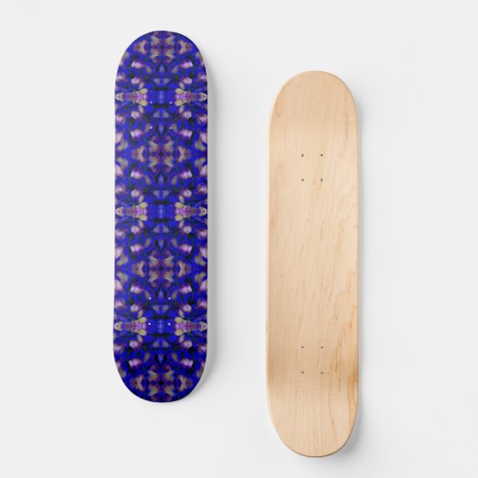 Blaue Pilzskateboard Skateboard (Vorderseite)