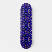 Blaue Pilzskateboard Skateboard (Vorne)
