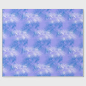 Blaue Pine Holiday Pattern Geschenkpapier (Flach)