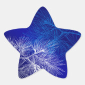 Blaue Pine Muster Sticker Vorlage (Vorderseite)