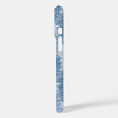 Blaue Pine Tree Muster Case-Mate iPhone Hülle (Rückseite / Links)