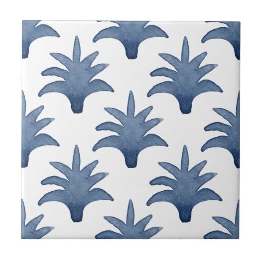 Blaue Pinecone Tile Fliese (Vorderseite)