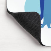 Blaue Pinguine Mousepad (Ecke)