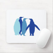 Blaue Pinguine Mousepad (Mit Mouse)