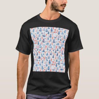 Blaue Pinien T-Shirt