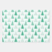 Blaue Pinienbäume Geschenkpapier Set (Vorderseite 2)