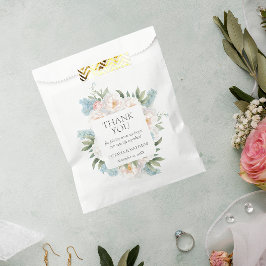 BLAUE PINK BLOOMING BLUME WEDEN GESCHENKTÜTCHEN