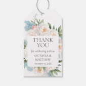 BLAUE PINK BLOOMING BLUME WEDEN Vielen Dank Geschenkanhänger (Vorderseite)