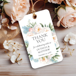 BLAUE PINK BLOOMING BLUME WEDEN Vielen Dank Geschenkanhänger