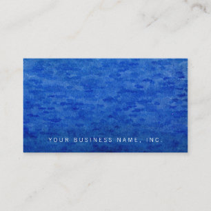Blaue Pinsel-Wasserfarben-Wäsche Visitenkarte