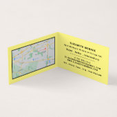 Blaue Pinselstriche, Kunsthändler, im Detail Visitenkarten (Innenseite)