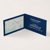 Blaue Pinselstriche, Kunsthandwerksladen, im Detai Visitenkarten (Innenseite)