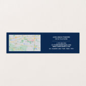 Blaue Pinselstriche, Kunsthandwerksladen, im Detai Visitenkarten (Innenseite Aufgefaltet)