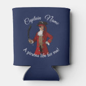 Blaue Pirate kann kühlen Dosenkühler (Rückseite)