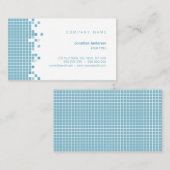 Blaue Pixel kreativ Visitenkarte (Vorne/Hinten)