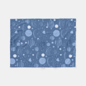 Blaue Planeten Fleece (Vorderseite (Horizontal))