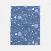 Blaue Planeten Fleece (Vorderseite)