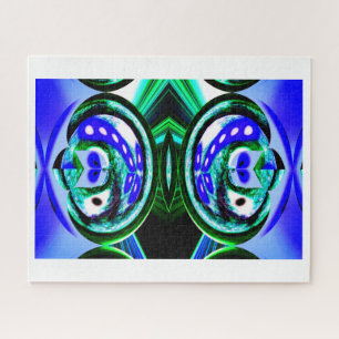 Blaue Planeten-Geister-Kunst Puzzle