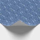 Blaue Planeten Geschenkpapier (Ecke)