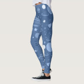 Blaue Planeten Leggings (Links)