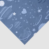 Blaue Planeten Seidenpapier (Detail)