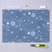 Blaue Planeten Seidenpapier (Handwerk)