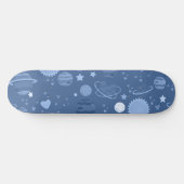 Blaue Planeten Skateboard (Horizontal)