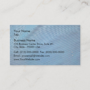 Blaue Plastikmasche Visitenkarte