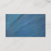 Blaue Plastikmasche Visitenkarte (Rückseite)