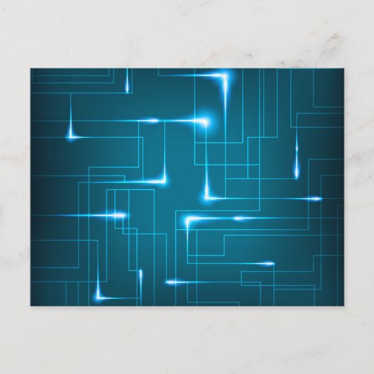 Blaue Platine Postkarte (Vorderseite)