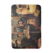 Blaue Platte 2 Badematte (Vorderseite Vertikal)